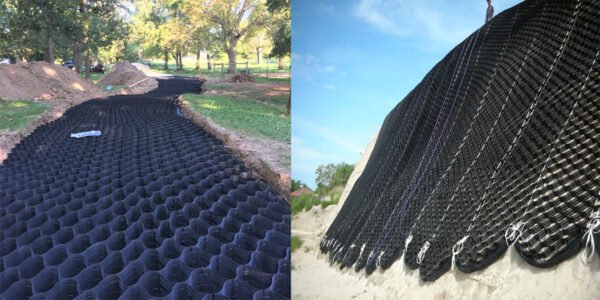 Parking lot lane foundation reinforcement 50-500mm support customized Textured Geocell price - Image 2