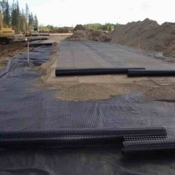 Fiberglass Geogrid for Roads: 100 150KN Road Construction with Efficient Soil Reinforcement - Image 4