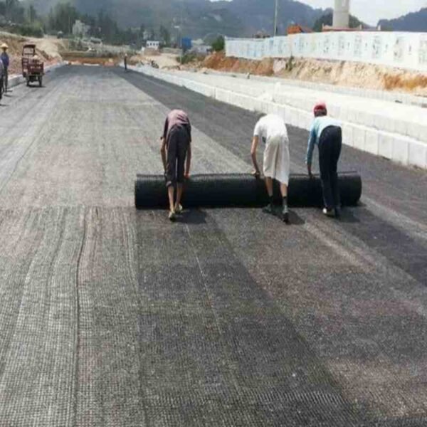 Fiberglass Geogrid for Roads: 100 150KN Road Construction with Efficient Soil Reinforcement - Image 3