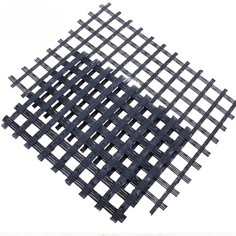 Road Construction Fiberglass Geogrid